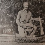 Corbett with the dead maneating leopard of Rudraprayag